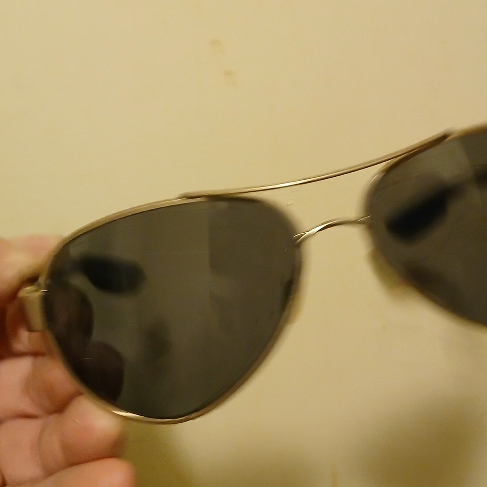 Costa Black and Gold Aviator Sunglasses